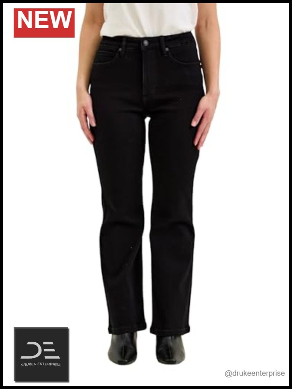 High Rise Bootcut Jeans with Tummy Control